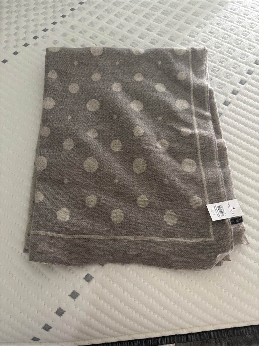 Grey Polka Dot scarf